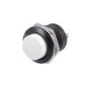 Sourcing Map 10-Pack 16 mm White Momentary Push Buttons, Round Raised Button, SPST 1 NO 1 NC view 1