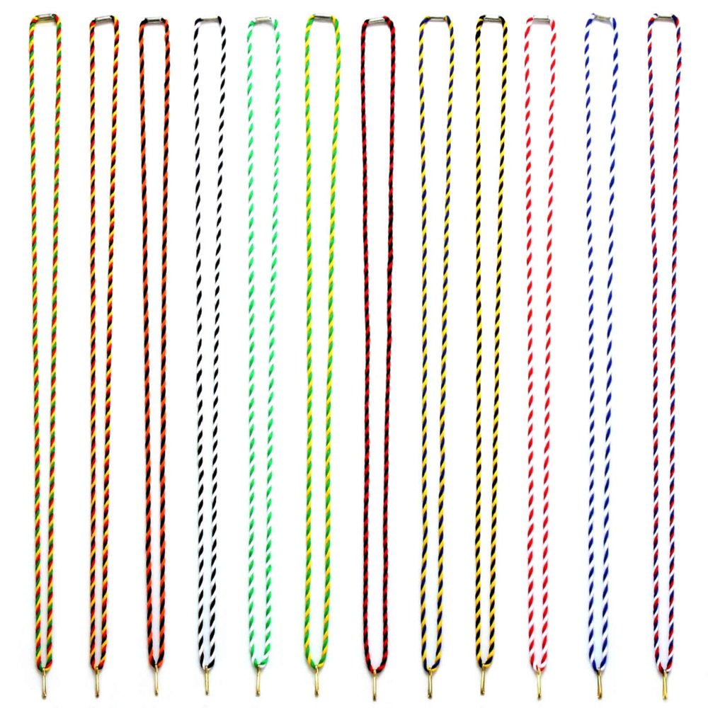 pokalspezialist Blue/White 10-Piece Medal Cord, 42 cm