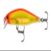 Rapala Shadow Rap Fishing Lure, 7 cm, 5 g, 0.7 m Diving Depth, Hot Head view 1