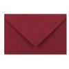 200 Dark Red Envelopes, DIN B6, 4.9 x 6.9 in, Ribbed Paper with White Silk Lining view 4