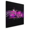 Feeby Canvas Wall Art - Colorful Abstract Pink, 90 x 90 cm view 1