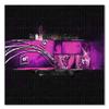 Feeby Canvas Wall Art - Colorful Abstract Pink, 90 x 90 cm view 2