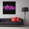 Feeby Canvas Wall Art - Colorful Abstract Pink, 90 x 90 cm view 3