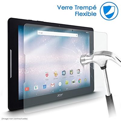 Karylax Flexible Glass Screen Protector, 9H, Scratch-Resistant, for Acer One 10 S1003 10.1 in (25.6 cm)