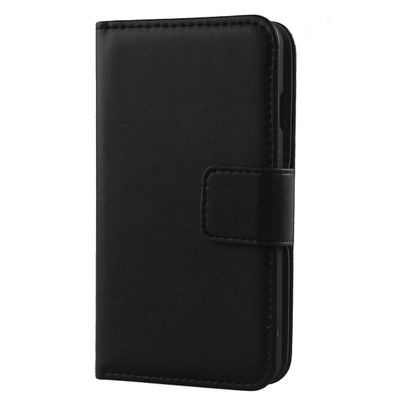 Lankashi Flip Premium Genuine Leather Case for THL T6/T6S/T6C/T6 Pro, Black