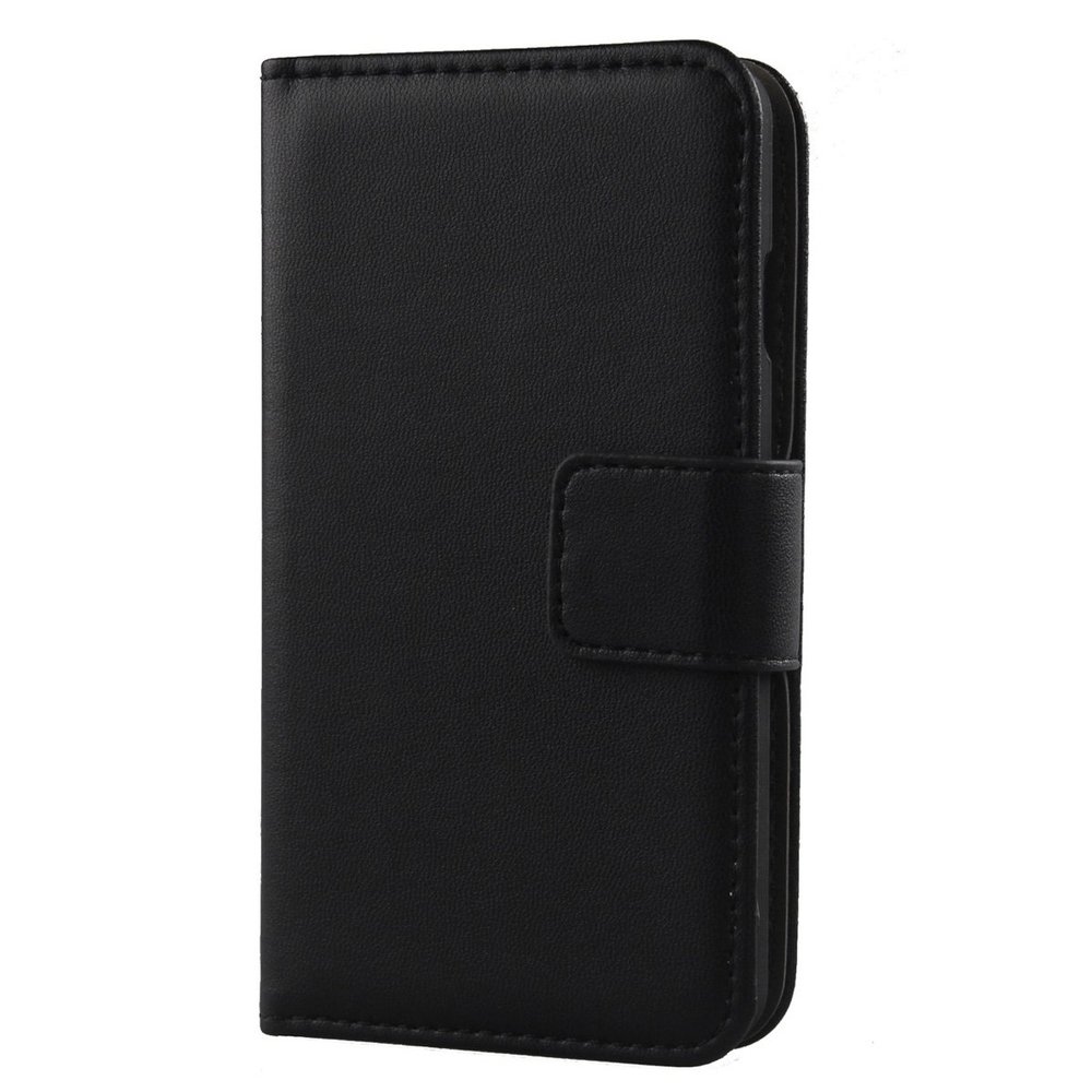 Lankashi Flip Premium Genuine Leather Case for THL T6/T6S/T6C/T6 Pro, Black