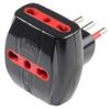 ROSI RS78042T Emilia Prime Adapter, Black, 3 Outlets view 1
