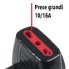 ROSI RS78042T Emilia Prime Adapter, Black, 3 Outlets view 3