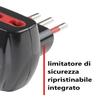ROSI RS78042T Emilia Prime Adapter, Black, 3 Outlets view 4