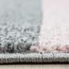 HomebyHome Low-Pile Area Rug 120 x 170 cm, Pink and Gray Checkered view 2