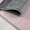 HomebyHome Low-Pile Area Rug 120 x 170 cm, Pink and Gray Checkered view 3