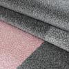 HomebyHome Low-Pile Area Rug 120 x 170 cm, Pink and Gray Checkered view 4