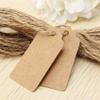 MUXItrade Valentine's Day Gift Tags, 100-Pack, 4.5 x 9 cm, Kraft Paper, with 30 m Jute Twine view 3