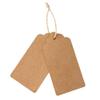 MUXItrade Valentine's Day Gift Tags, 100-Pack, 4.5 x 9 cm, Kraft Paper, with 30 m Jute Twine view 4