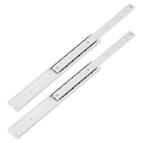 16 mm Mini Aluminum Alloy Drawer Slides, 2-Piece Set, 140 mm