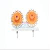 GPM Losi 1/10 Baja Rey 4WD Desert Truck (LOS03008) Aluminum +1.5 mm Hex with Brake Disc and Silver Lining, 1-Pair Set, Orange view 1