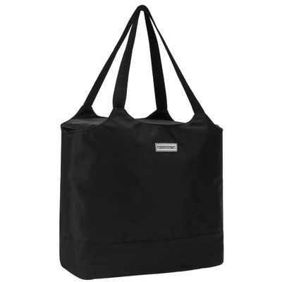 anndora 22-Liter Shopping Bag with 18-Liter Cooler Bag, Removable, Black