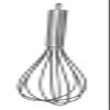 Nerthus FIH 377 Whisk, Partially Satin-Finished Stainless Steel, Dishwasher Safe view 1