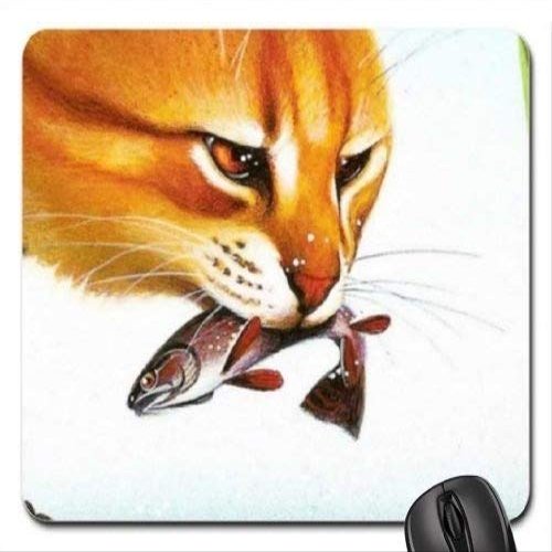 Fish-Themed Gaming Mouse Pad, Leopardstar Fish Eating a Mouse