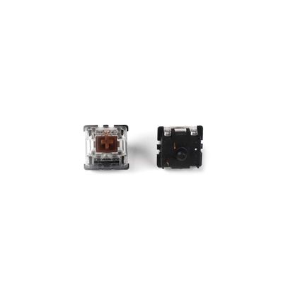 YMDK Gateron MX 3-Pin and 5-Pin Switches, Transparent Housing, Cherry MX Compatible