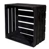 Vinterior Black Wooden Apple Crates, 50 × 40 × 30 cm, Set of 3 view 2