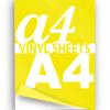 JasonCarlMorgan JCM Graphics A4 Iron-On Vinyl Sheets, 3 Sheets, Neon Yellow view 1