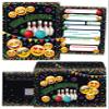 12 Kids' Bowling Birthday Invitations with Envelopes, Party Bags & Stickers view 2
