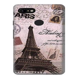 Paris Postcard Eiffel Tower Protective Case for Google Pixel 3 XL