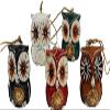 Set of 5 Wooden Owl Figurines for Decorative Home Accessories view 1