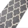 TAPISO MAROKO Runner Rug, Modern Geometric Moroccan Grid Pattern, Gray/Cream, KOTEX, 90 x 680 cm view 3