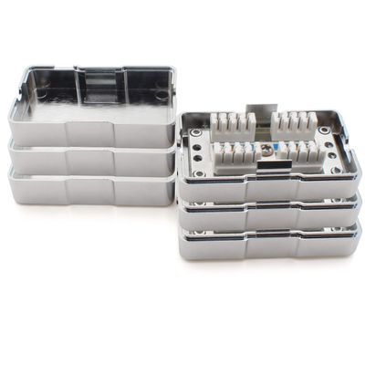 1aTTack.de Cat.6 LSA+ Network Connection Box, 3-Pack, Silver