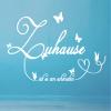 timalo Living Room Wall Decal “Home Is Where It’s Nicest” with Butterflies | 73076 Light Red-Orange, 80 x 40 cm view 1