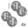 Push/Pull Door Stickers, 4-Pack, Gray view 2