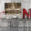 Feeby Buddha Canvas Wall Art 120 x 80 cm, 1-Piece, XXL, Modern Nature in Brown view 3