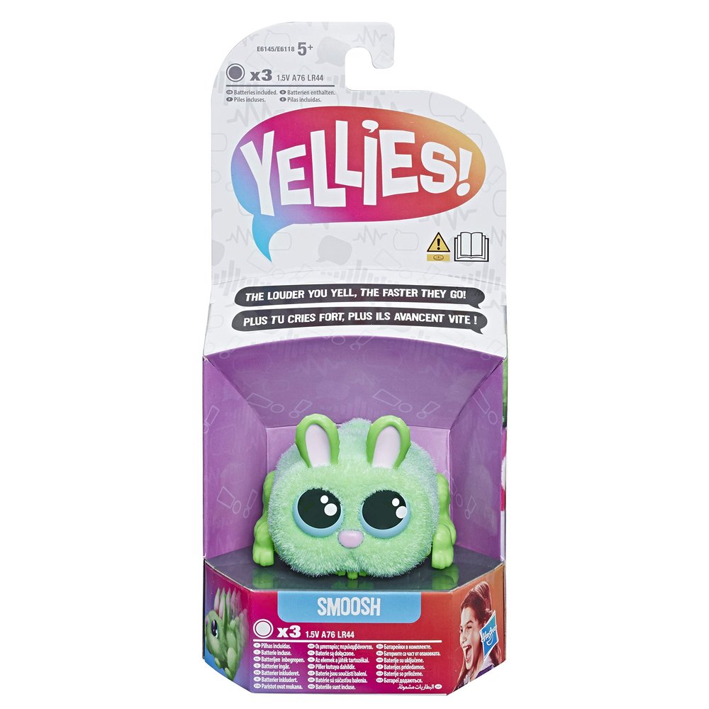 Hasbro Yellies! Smoosh Voice-Activated Bunny for Kids Ages 5+
