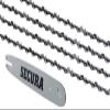 SECURA 4 Full-Chisel Chains + Guide Bar for Jonsered 2150, 45 cm, .325 in, 72 DL, 1.5 mm view 1