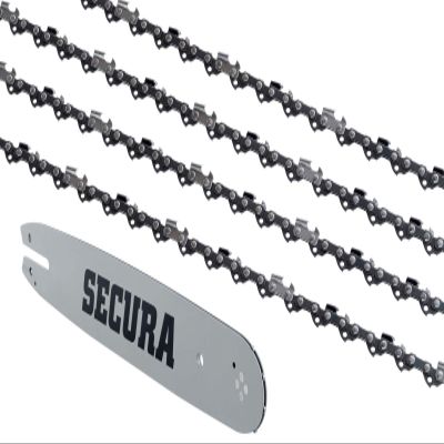 SECURA 4 Chains + Guide Bar for Ikra EKS-30 Chainsaw, 40 cm