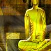 Feeby Buddha Canvas Wall Art 150 x 100 cm, 5-Piece, XXL, Modern Abstract Yellow view 4