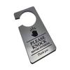 OriginDesigned Door Sign “Please Knock Before Entering Do Not Disturb,” Silver-Effect Acrylic view 2