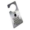 OriginDesigned Door Sign “Please Knock Before Entering Do Not Disturb,” Silver-Effect Acrylic view 4