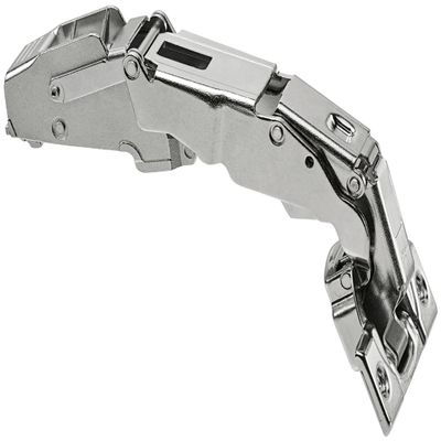 CLIP top 155 hinge for center overlay, steel screw-on top, nickel-plated with spring