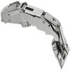 CLIP top 155 hinge for center overlay, steel screw-on top, nickel-plated with spring view 1