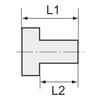 RIEGLER 111659-253.105-ES Plug Screw, Hex Socket, Uncollared, R 3/4, Stainless Steel 1.4571, 1 pc. view 2