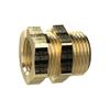 RIEGLER 136289-MS232134 Bulkhead Fitting, G 1 External, G 3/4 Internal, Brass, 1 Piece view 1