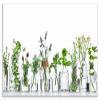 ARTland Aluminum Kitchen Backsplash, 90 x 65 cm (W x H), Herb and Flower Motif H9KE view 1