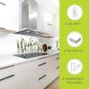 ARTland Aluminum Kitchen Backsplash, 90 x 65 cm (W x H), Herb and Flower Motif H9KE view 2