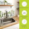 ARTland Aluminum Kitchen Backsplash, 90 x 65 cm (W x H), Herb and Flower Motif H9KE view 4