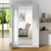 Mirjan24 Westa II Sliding-Door Wardrobe, White, with RGB LED Lighting view 3