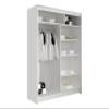 Mirjan24 Westa II Sliding-Door Wardrobe, White, with RGB LED Lighting view 4