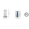 Wesco 134 531-77 Baseboy Trash Can with Damper, Stainless Steel, 20 Liters, H 63.5 x W 36.2 cm view 4